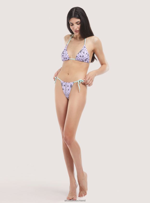 Kleidung de Alcott Frauen Gerippte Slips aus recyceltem Stoff Mehrfarbig 88J68R172