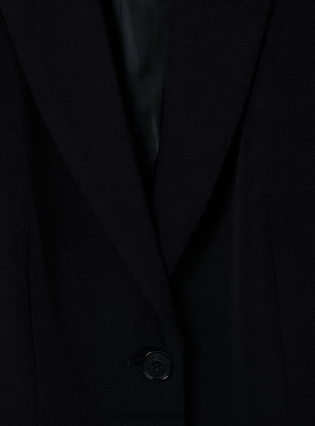 Kleidung de Alcott Frauen Einreihiger Blazer bk1 schwarz 88J68R107