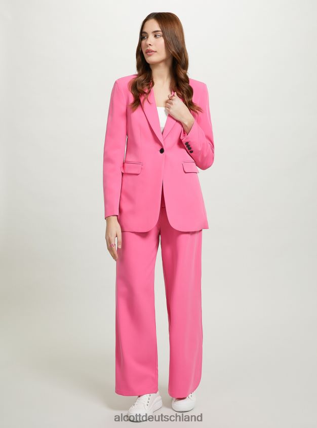 Kleidung de Alcott Frauen Einreihiger Blazer bk1 schwarz 88J68R83