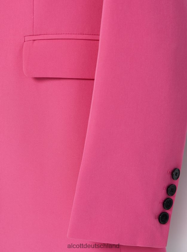 Kleidung de Alcott Frauen Einreihiger Blazer bk1 schwarz 88J68R83