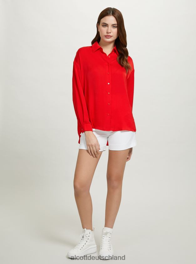 Kleidung de Alcott Frauen Satinhemd oder3 orangefarbenes Licht 88J68R165