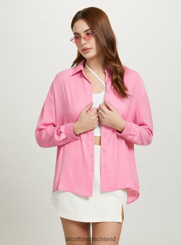 Kleidung de Alcott Frauen Satinhemd oder3 orangefarbenes Licht 88J68R283