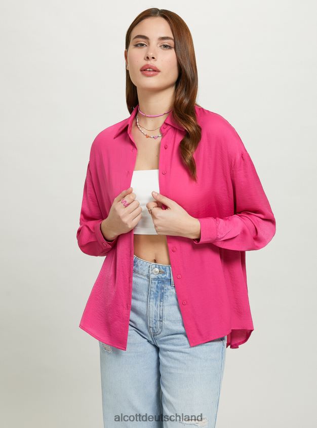 Kleidung de Alcott Frauen Satinhemd oder3 orangefarbenes Licht 88J68R284