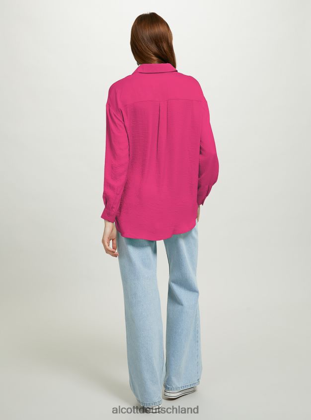 Kleidung de Alcott Frauen Satinhemd oder3 orangefarbenes Licht 88J68R284