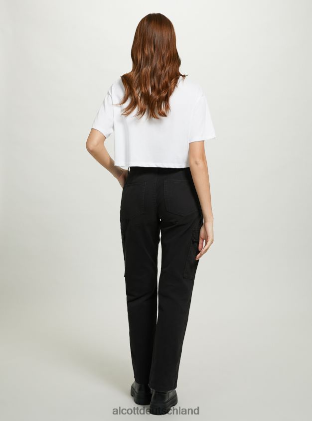 Kleidung de Alcott Frauen Cargohose aus Twill bk1 schwarz 88J68R331