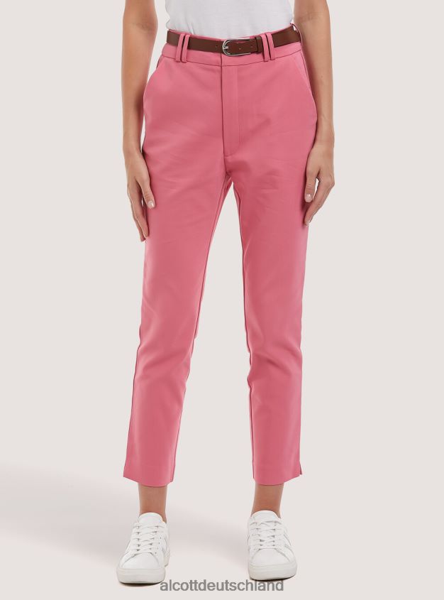 Kleidung de Alcott Frauen Chinos mit Riemen 2 Stück rosa mittel 88J68R245