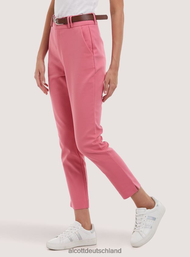 Kleidung de Alcott Frauen Chinos mit Riemen 2 Stück rosa mittel 88J68R245
