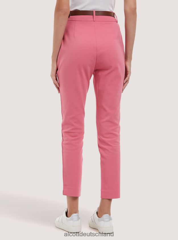 Kleidung de Alcott Frauen Chinos mit Riemen 2 Stück rosa mittel 88J68R245