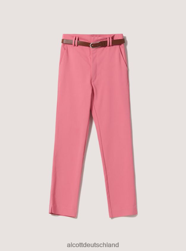 Kleidung de Alcott Frauen Chinos mit Riemen 2 Stück rosa mittel 88J68R245
