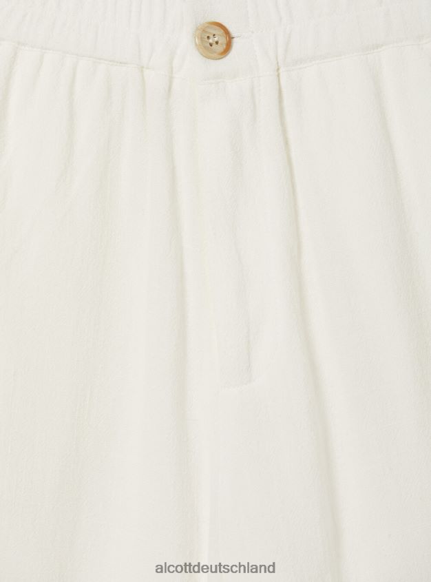 Kleidung de Alcott Frauen Culotte-Hose aus Leinenmischung wh2 weiß 88J68R18