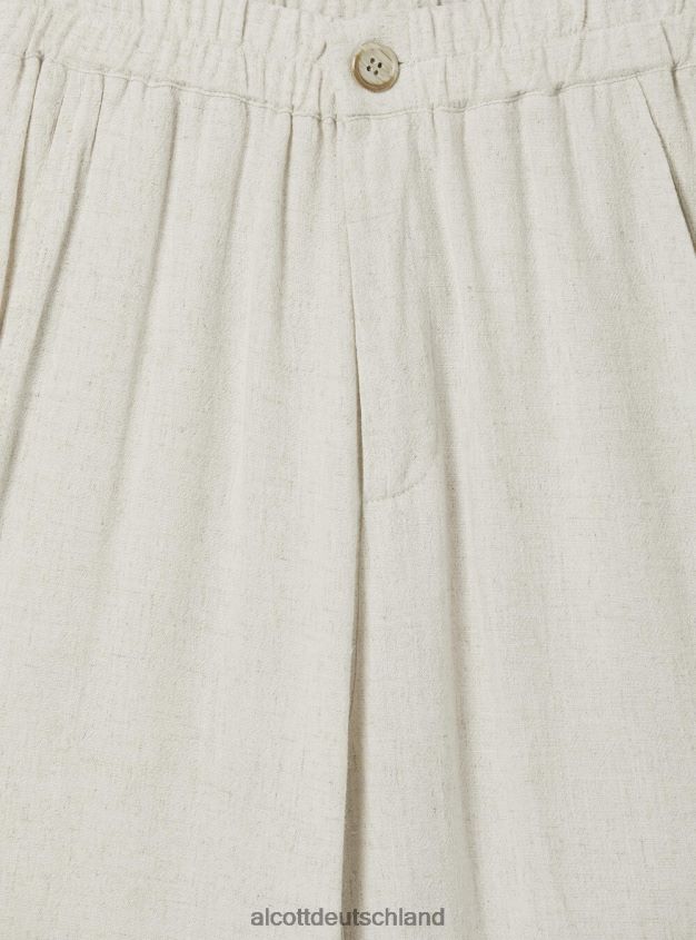 Kleidung de Alcott Frauen Culotte-Hose aus Leinenmischung wh2 weiß 88J68R472