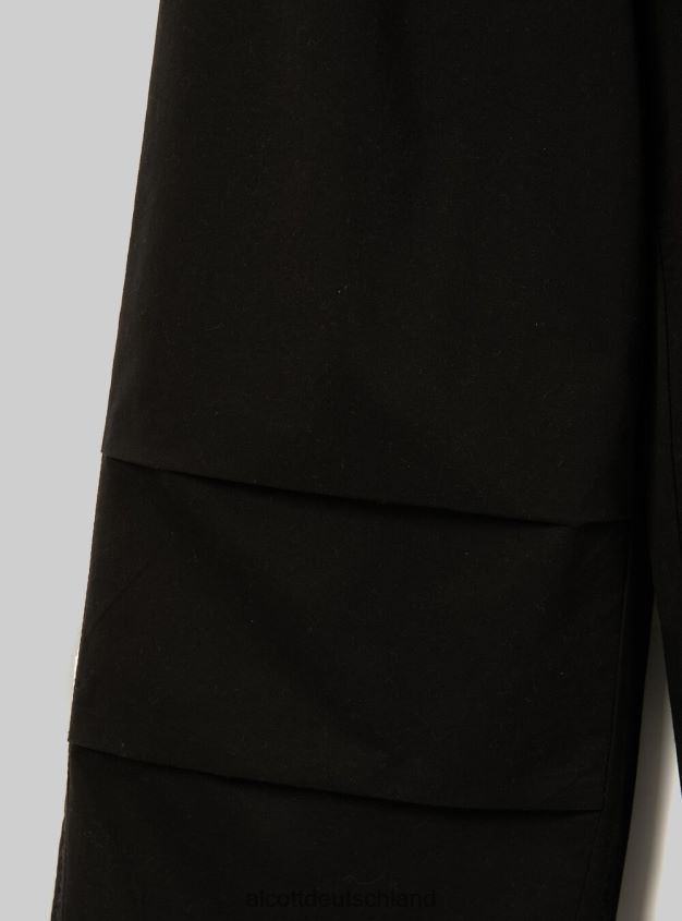 Kleidung de Alcott Frauen Fallschirmhose aus Baumwolle bk1 schwarz 88J68R151