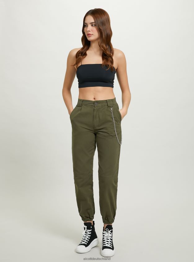 Kleidung de Alcott Frauen Joggerhose mit Kette bk1 schwarz 88J68R298