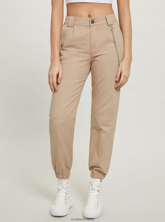 Kleidung de Alcott Frauen Joggerhose mit Kette bk1 schwarz 88J68R30