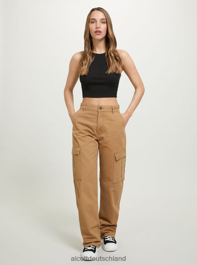 Kleidung de Alcott Frauen Pantalone-Cargohose aus Twill bk1 schwarz 88J68R93