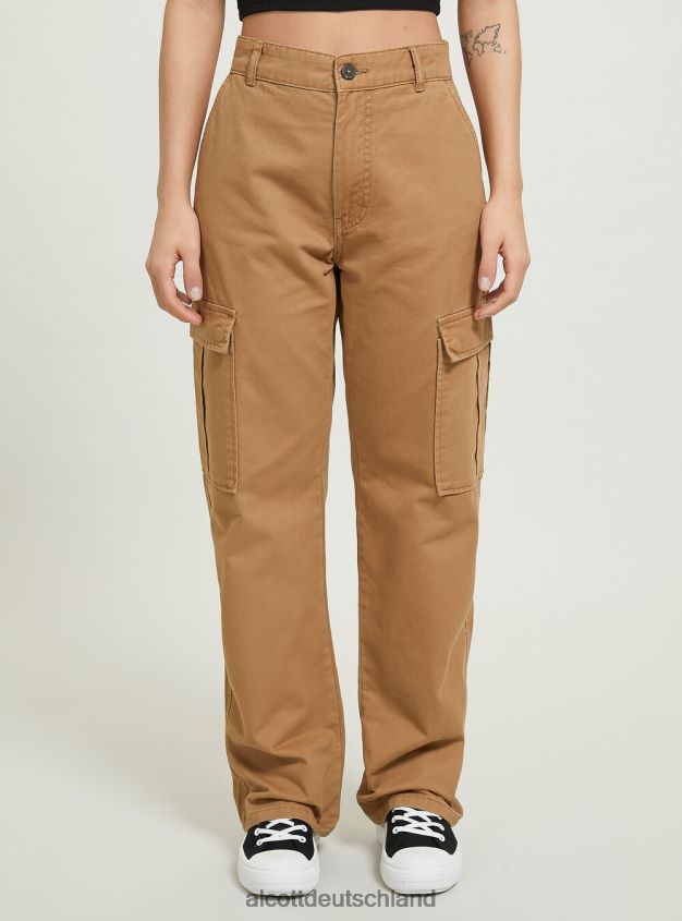 Kleidung de Alcott Frauen Pantalone-Cargohose aus Twill bk1 schwarz 88J68R93