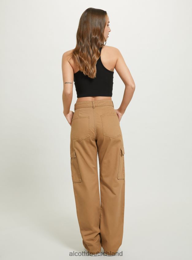 Kleidung de Alcott Frauen Pantalone-Cargohose aus Twill bk1 schwarz 88J68R93