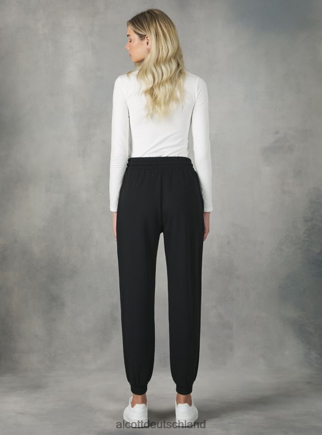 Kleidung de Alcott Frauen Plüsch-Jogginghose bk1 schwarz 88J68R477