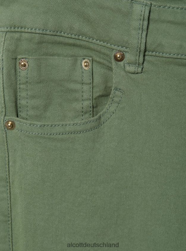 Kleidung de Alcott Frauen Schlaghose aus Stretch-Twill wh1 naturweiß 88J68R181