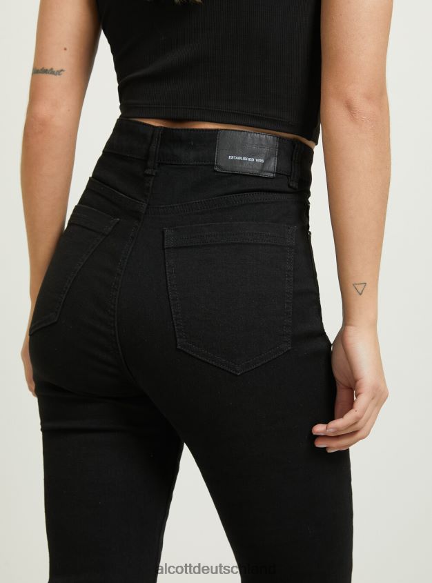 Kleidung de Alcott Frauen Schlaghose aus Stretch-Twill wh1 naturweiß 88J68R290