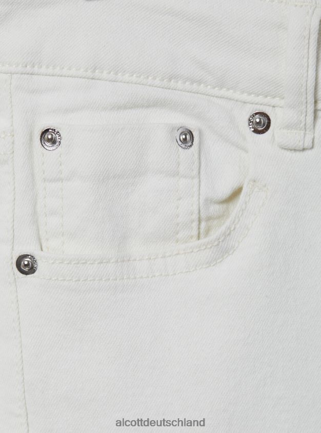 Kleidung de Alcott Frauen Schlaghose aus Stretch-Twill wh1 naturweiß 88J68R60