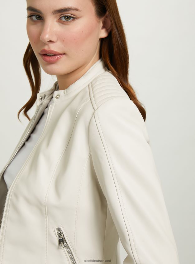 Kleidung de Alcott Frauen Bikerjacke in Lederoptik bk1 schwarz 88J68R102