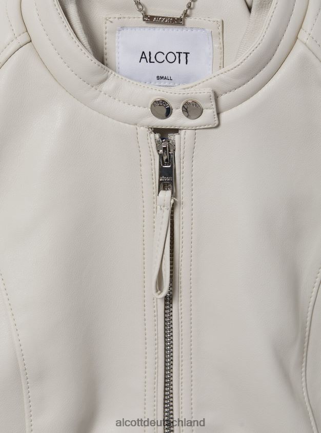 Kleidung de Alcott Frauen Bikerjacke in Lederoptik bk1 schwarz 88J68R102