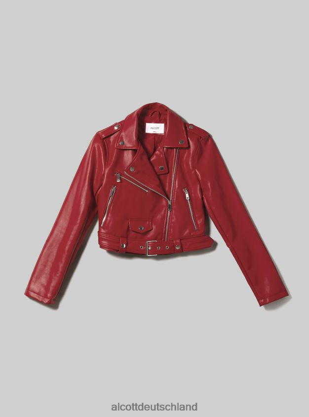 Kleidung de Alcott Frauen Bikerjacke in Lederoptik bk1 schwarz 88J68R241