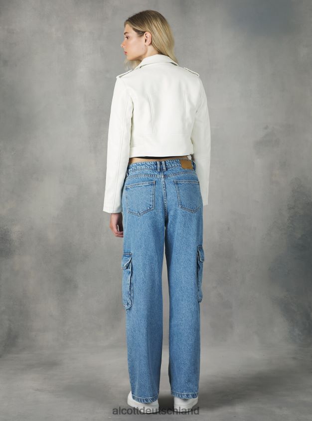 Kleidung de Alcott Frauen Bikerjacke in Lederoptik bk1 schwarz 88J68R392