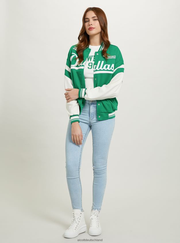 Kleidung de Alcott Frauen College-Bomberjacke mit Aufdruck br1 braun dunkel 88J68R256