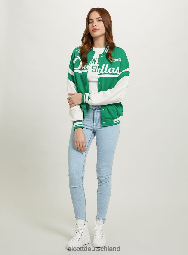 Kleidung de Alcott Frauen College-Bomberjacke mit Aufdruck br1 braun dunkel 88J68R256