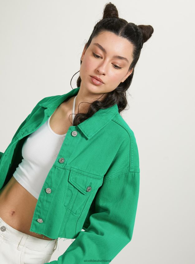 Kleidung de Alcott Frauen Giubbotto, kurz geschnitten, aus farbigem Denim fx2 fuxia medium 88J68R129