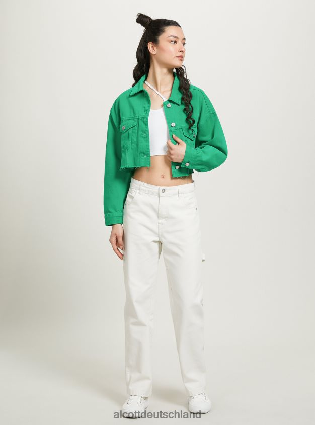 Kleidung de Alcott Frauen Giubbotto, kurz geschnitten, aus farbigem Denim fx2 fuxia medium 88J68R129