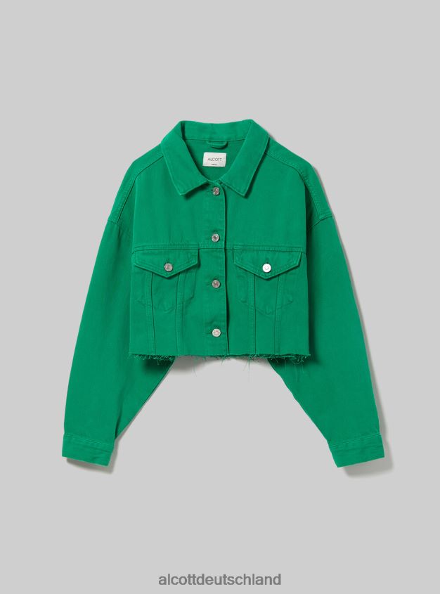 Kleidung de Alcott Frauen Giubbotto, kurz geschnitten, aus farbigem Denim fx2 fuxia medium 88J68R129