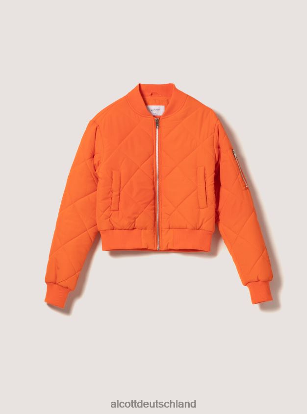 Kleidung de Alcott Frauen Kurze Bomberjacke mit recycelter Wattierung br2 braun mittel 88J68R221