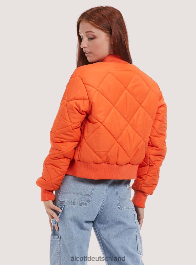 Kleidung de Alcott Frauen Kurze Bomberjacke mit recycelter Wattierung br2 braun mittel 88J68R221