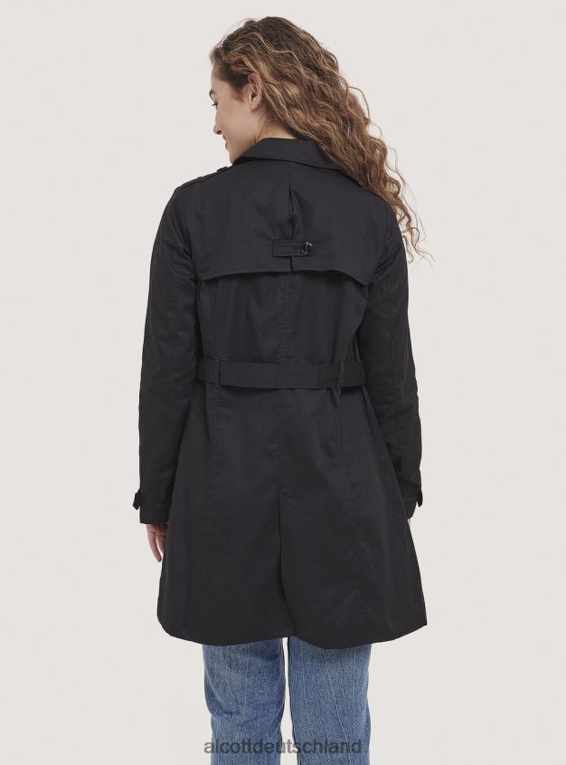 Kleidung de Alcott Frauen Weicher Trenchcoat mit Gürtel Beige 88J68R311