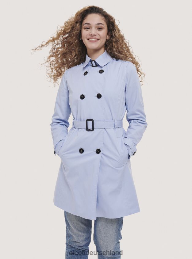 Kleidung de Alcott Frauen Weicher Trenchcoat mit Gürtel Beige 88J68R460