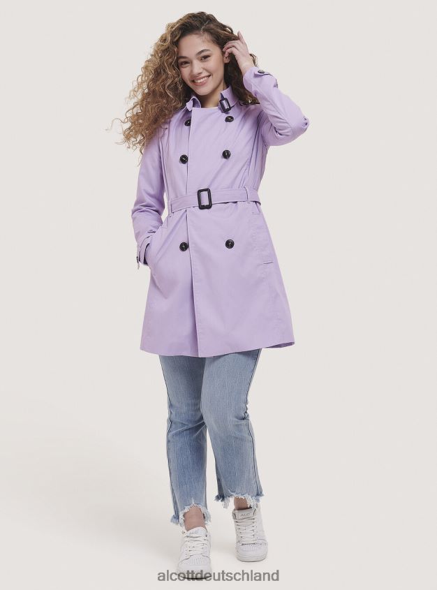 Kleidung de Alcott Frauen Weicher Trenchcoat mit Gürtel Beige 88J68R519