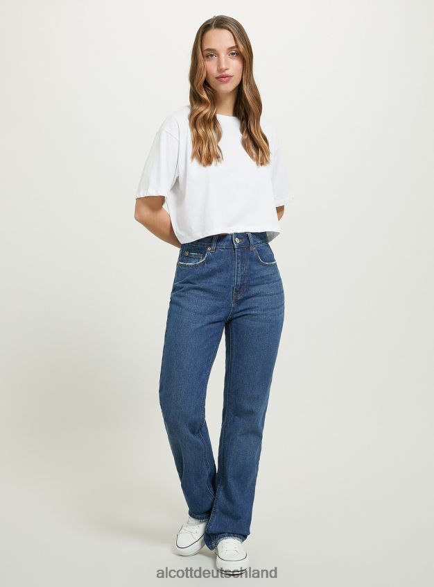 Kleidung de Alcott Frauen Bootcut-Jeans d006 azurblau 88J68R358