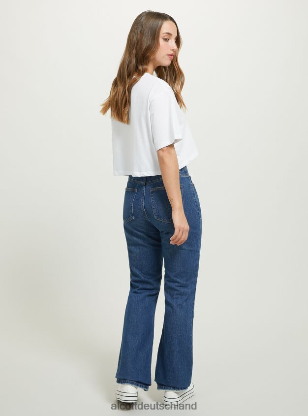 Kleidung de Alcott Frauen Bootcut-Jeans d006 azurblau 88J68R358