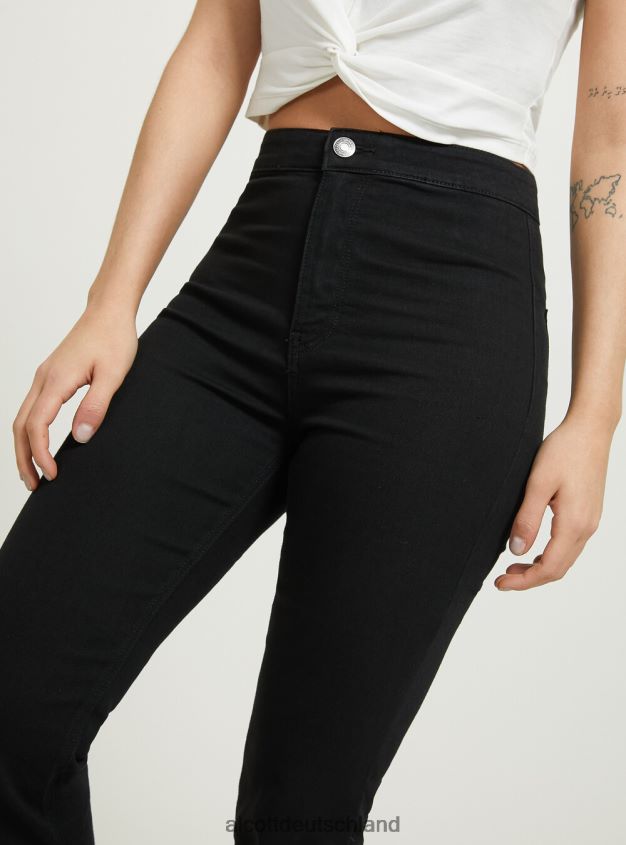 Kleidung de Alcott Frauen Jeggings mit ausgestellter hoher Taille d002 mitteldunkelblau 88J68R64