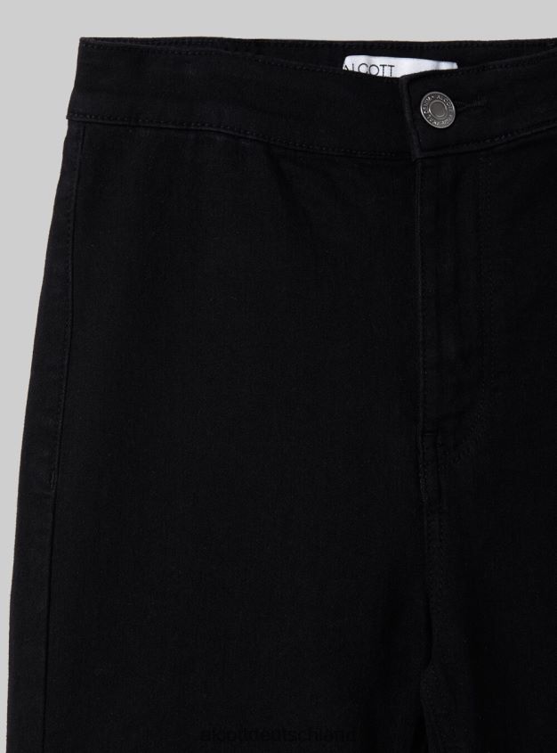 Kleidung de Alcott Frauen Jeggings mit ausgestellter hoher Taille d002 mitteldunkelblau 88J68R64