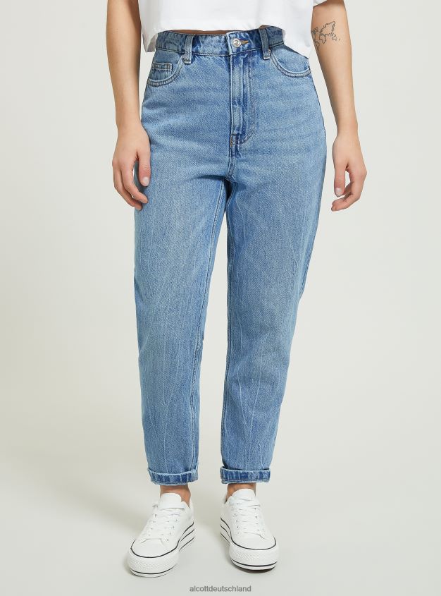 Kleidung de Alcott Frauen Mom-Fit-Jeans d006 azurblau 88J68R54