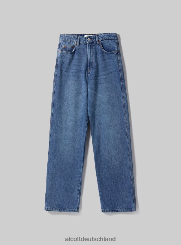 Kleidung de Alcott Frauen Regular-Fit-Jeans mit Bundfalte d005 hellblau 88J68R109