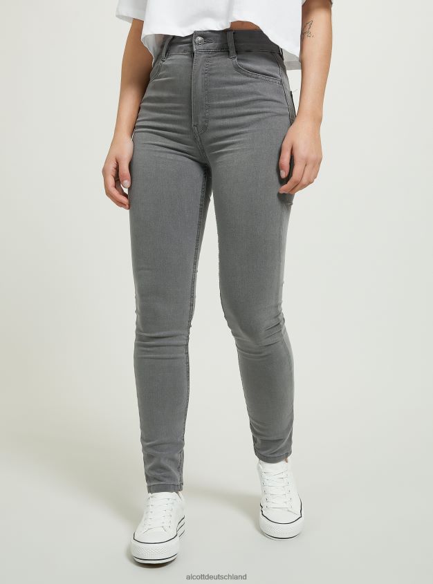 Kleidung de Alcott Frauen Skinny-Fit-Jeans mit hoher Taille d002 mitteldunkelblau 88J68R121