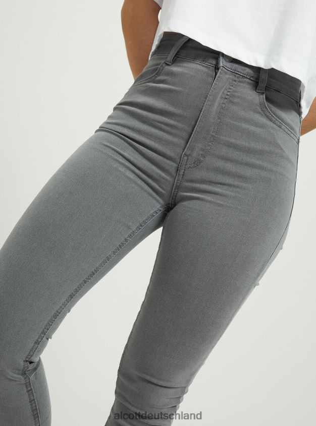 Kleidung de Alcott Frauen Skinny-Fit-Jeans mit hoher Taille d002 mitteldunkelblau 88J68R121
