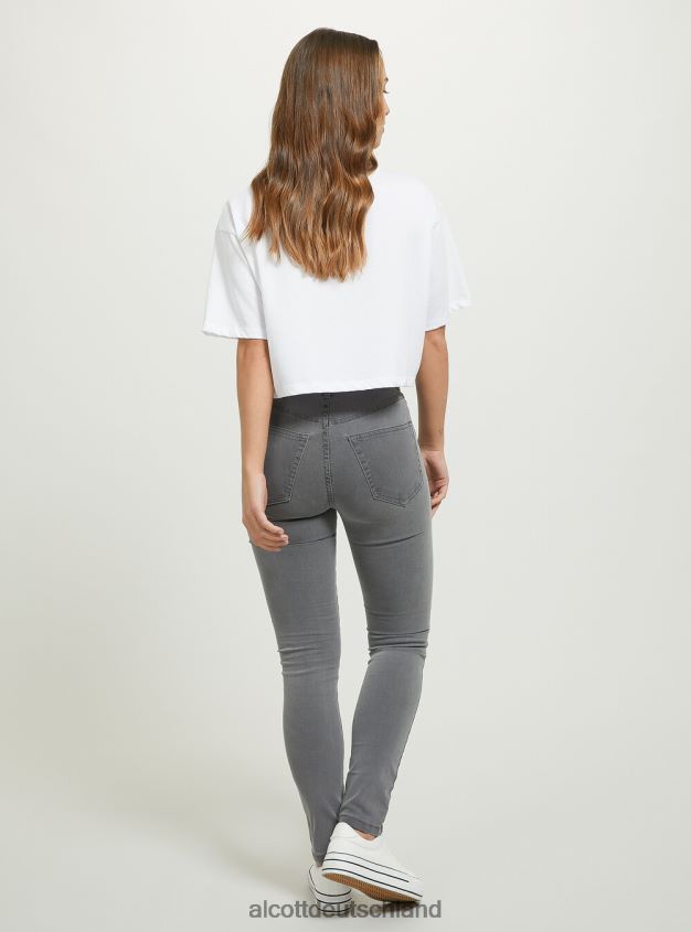 Kleidung de Alcott Frauen Skinny-Fit-Jeans mit hoher Taille d002 mitteldunkelblau 88J68R121