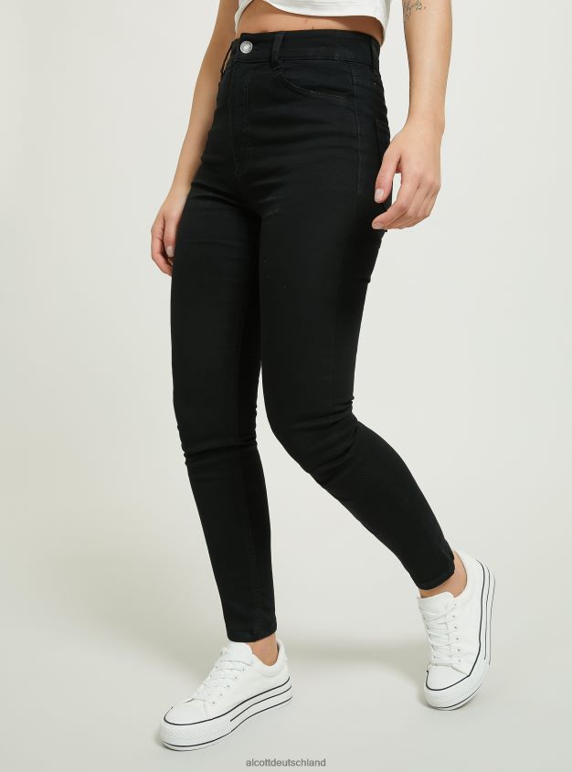 Kleidung de Alcott Frauen Skinny-Fit-Jeans mit hoher Taille d002 mitteldunkelblau 88J68R192
