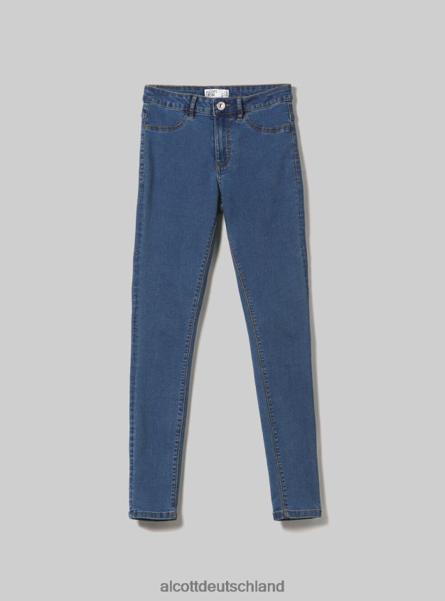Kleidung de Alcott Frauen Super-Skinny-Jeans mit hohem Bund aus Stretch-Denim d000 schwarz 88J68R190